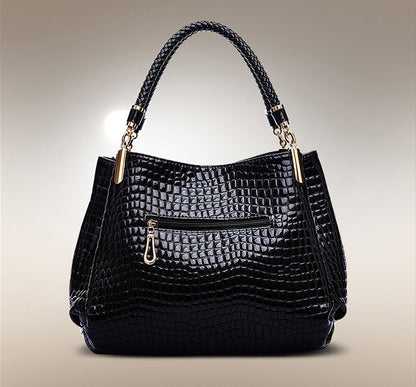 Isabella™ Elegância duradoura | Bolsa estilosa com padrão crocodilo 