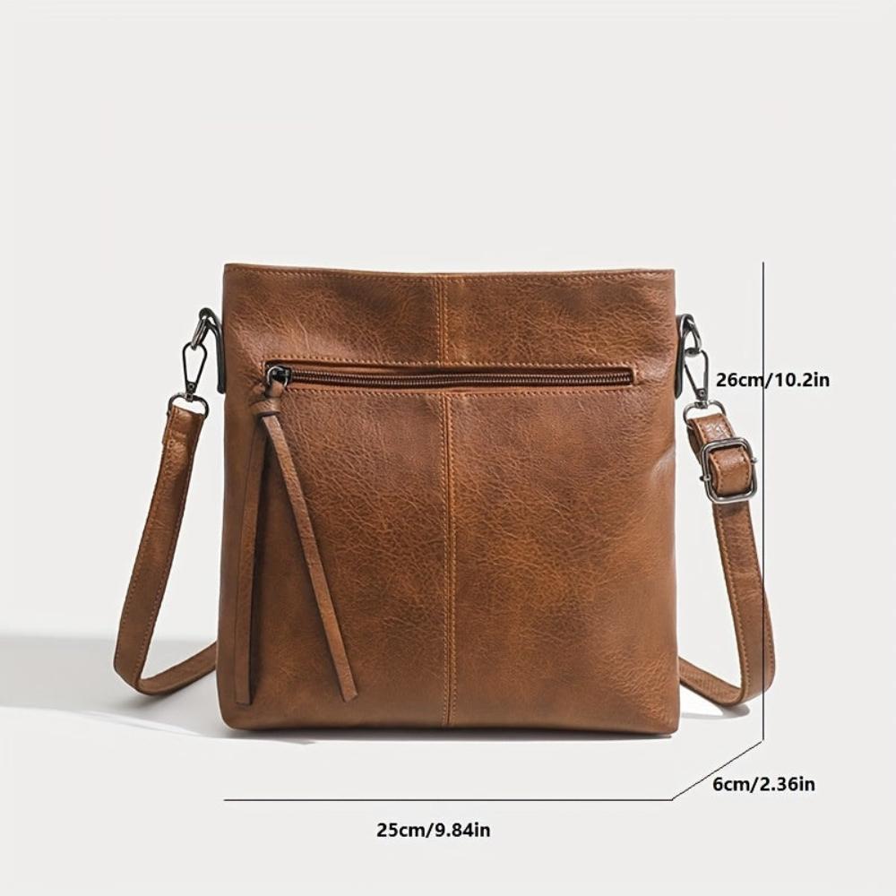 Addison™ Simple Elegance | Bolsa transversal quadrada retrô