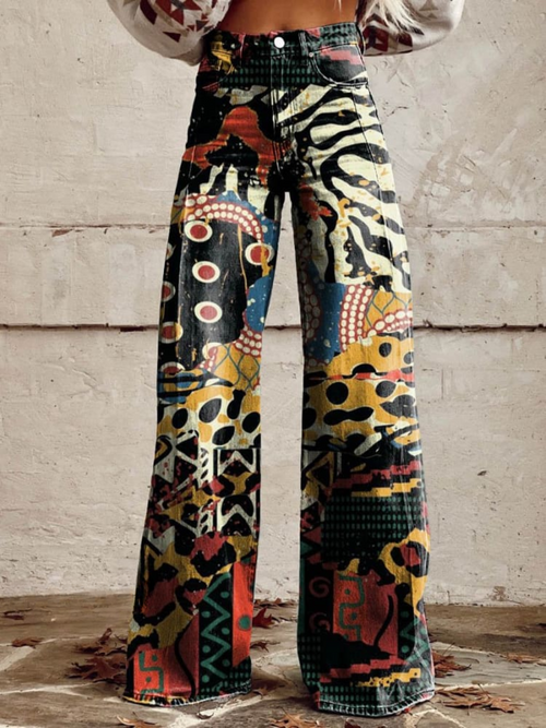 Mia™ – Moderne, farbenfrohe Hose mit weitem Bein