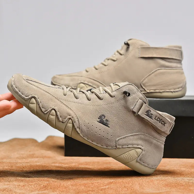 Men's Casual Sneakers, Hook and Loop Closure, Breathable, Non-Slip