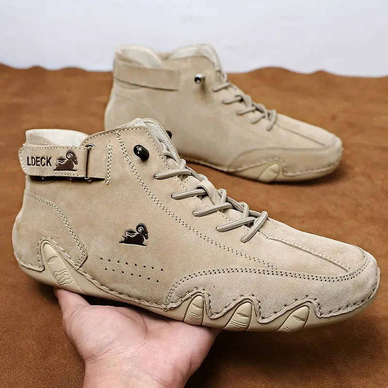Men's Casual Sneakers, Hook and Loop Closure, Breathable, Non-Slip