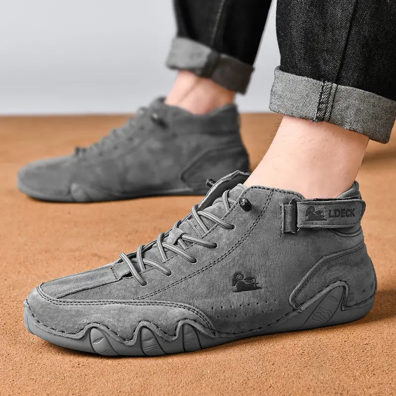 Men's Casual Sneakers, Hook and Loop Closure, Breathable, Non-Slip
