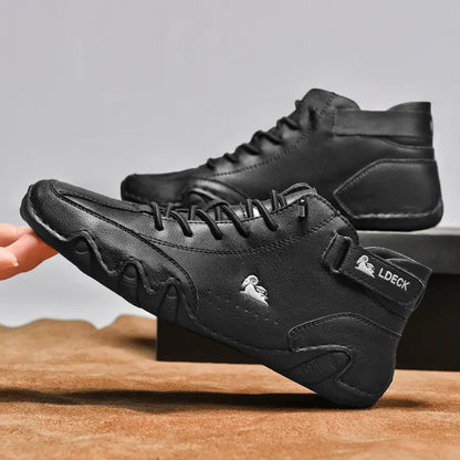 Men's Casual Sneakers, Hook and Loop Closure, Breathable, Non-Slip