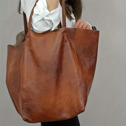 Olivia™ Retro Softness | Bolsa Tote de Grande Capacidade
