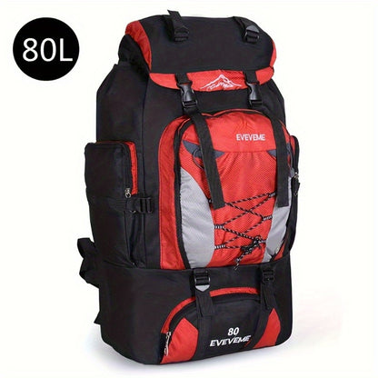 Ultralight Waterproof Hiking Backpack - Large Capacity Adjustable Straps & Multiple Pockets for Camping, Cycling, and Outdoor Adventures (Red, Blue, Black), Hiking Gear | Rugged Design | Waterproof Nylon Bag, Hiking Accessories