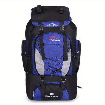 Ultralight Waterproof Hiking Backpack - Large Capacity Adjustable Straps & Multiple Pockets for Camping, Cycling, and Outdoor Adventures (Red, Blue, Black), Hiking Gear | Rugged Design | Waterproof Nylon Bag, Hiking Accessories
