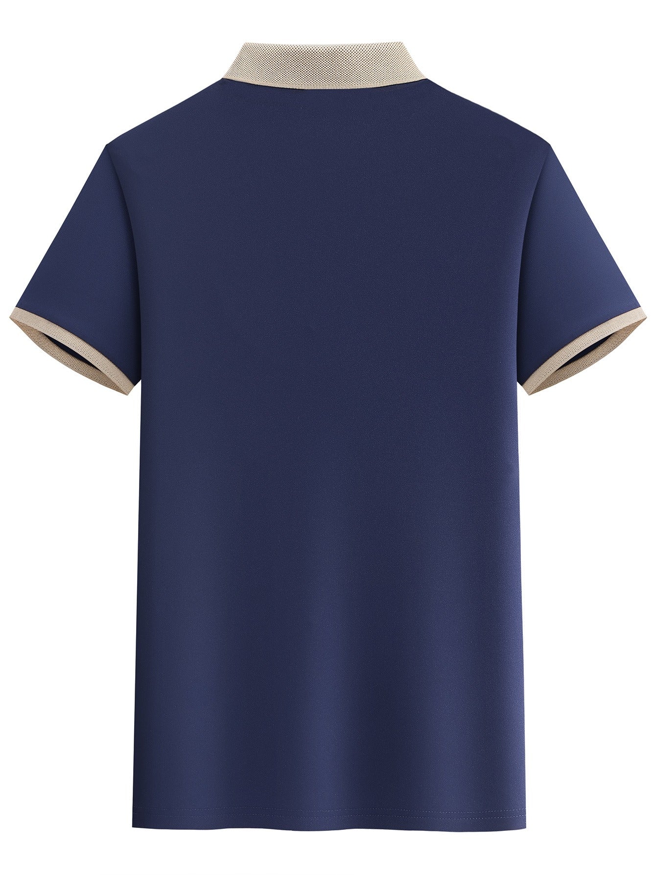 Men's Casual Polo Shirt, Geometric Pattern, Short Sleeve