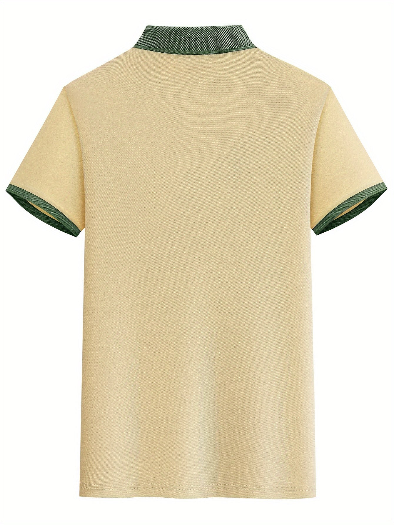 Men's Casual Polo Shirt, Geometric Pattern, Short Sleeve