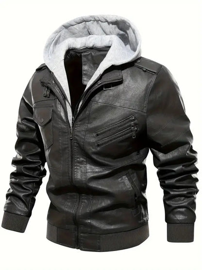 Leather Jackets for Men - Black and Brown Real Lambskin Mens Motorcycle Jacket