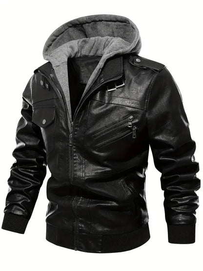 Leather Jackets for Men - Black and Brown Real Lambskin Mens Motorcycle Jacket