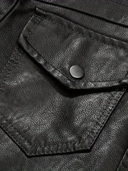 Leather Jackets for Men - Black and Brown Real Lambskin Mens Motorcycle Jacket