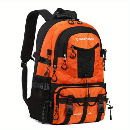 CASAKEMCA 10.57gal Lightweight Nylon Travel Backpack with USB Charging Port - Waterproof, Adjustable Straps, Multiple Compartments, Ideal for Hiking & Camping - Perfect Gift for Men & Women, Backpack for Travel