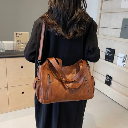 Scarlett™ - Bolsa de Ombro Elegante em Couro