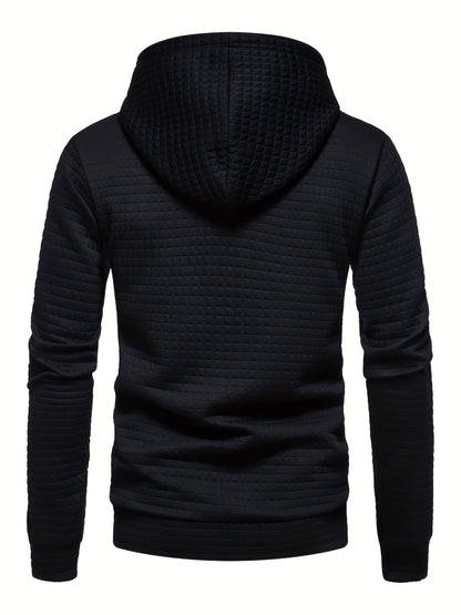 GEKM Men's Boho Embroidered Hoodie, Casual Pullover