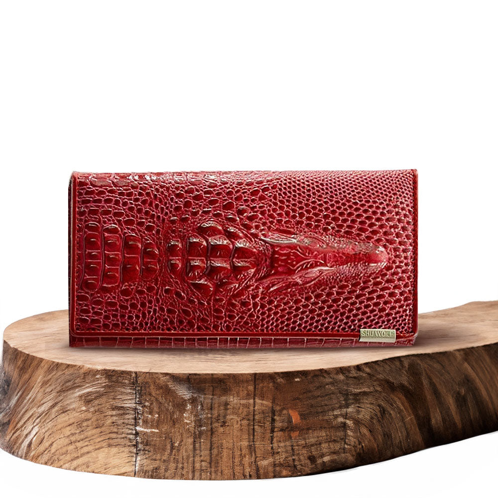 Madison™ Stil | Elegante RFID-Geldbörse mit Prägung