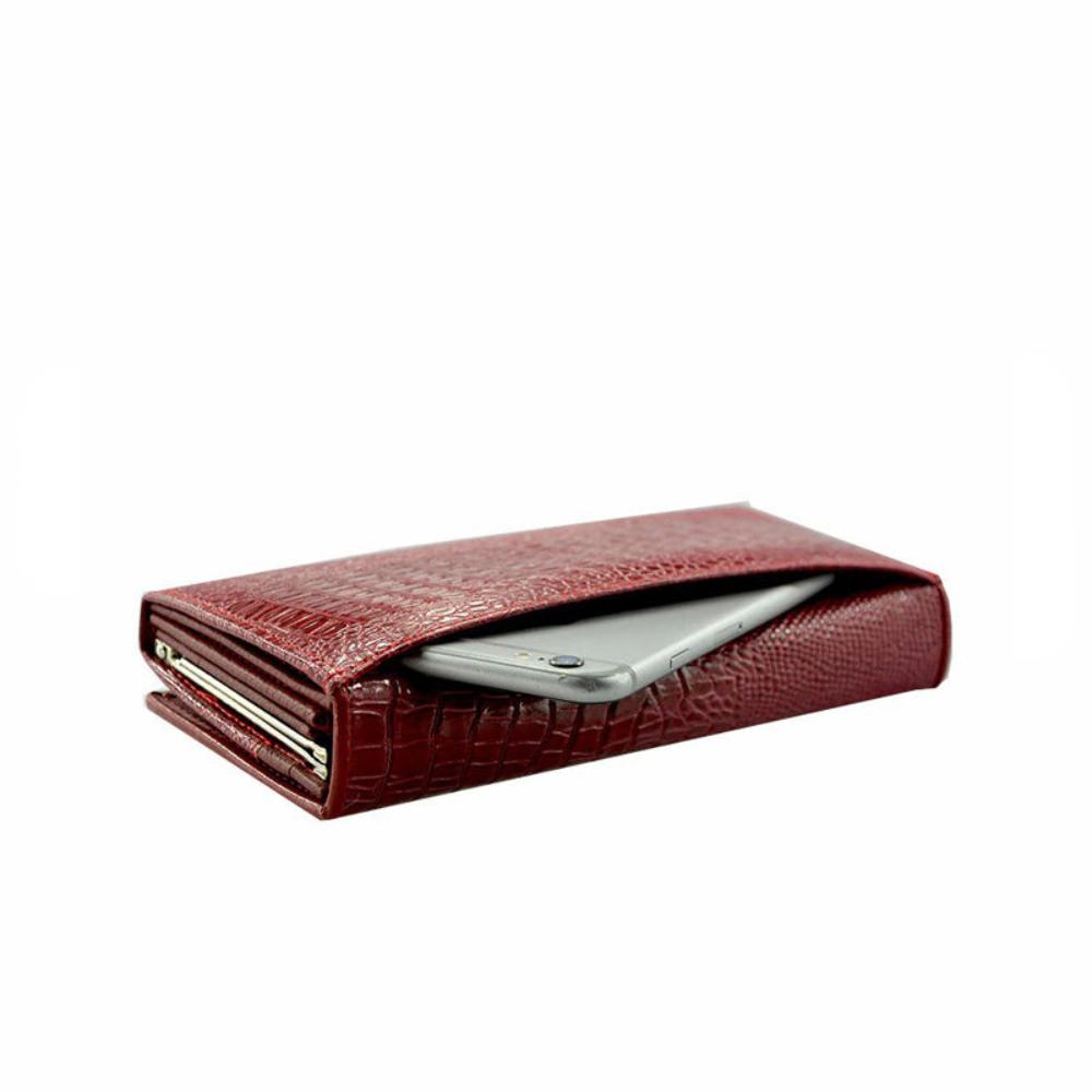 Madison™ Stil | Elegante RFID-Geldbörse mit Prägung