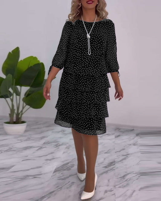Riley™ - Vestido Elegante de Bolinhas