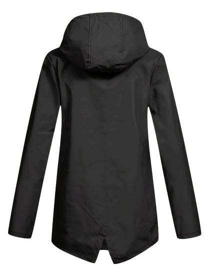 Flap Pockets Zip-up Hoodie Jacket - Casual Long Sleeve Windbreaker for Fall & Winter