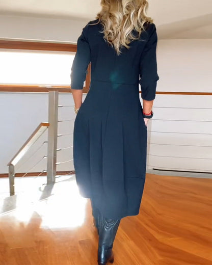 Sophia™ - Vestido elegante com detalhes artesanais