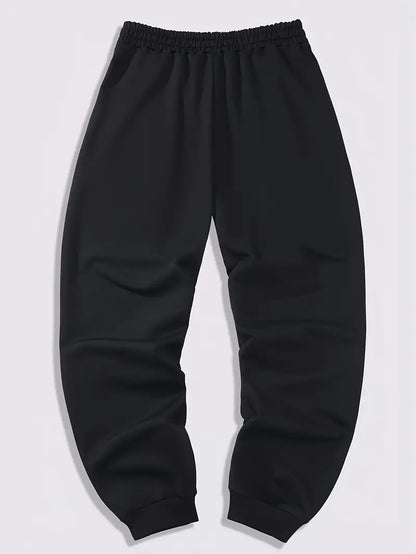 3pcs Men's Joggers - Solid Color, Drawstring Waist, Casual Athletic Sweatpants