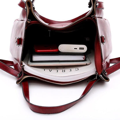 Riley™ - Conjunto de bolsa vintage macia de 4 peças