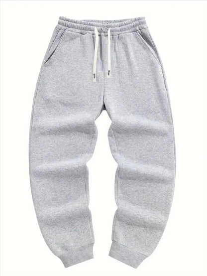 3pcs Men's Joggers - Solid Color, Drawstring Waist, Casual Athletic Sweatpants
