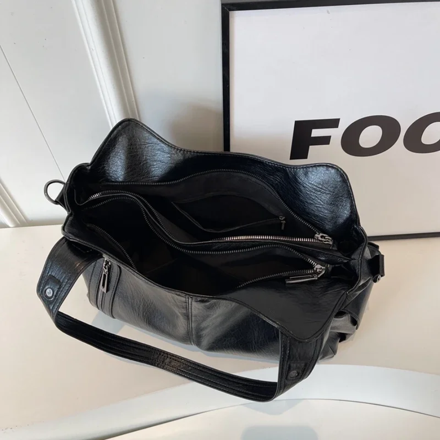 Scarlett™ - Bolsa de Ombro Elegante em Couro