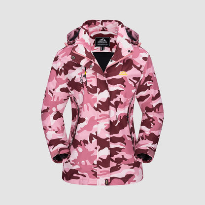 Women's Waterproof 3-in-1 Ski Jacket - Winter Snow Coat with Fleece Liner