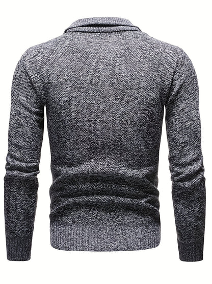 Ethan™ - Suéter casual estiloso com meio zíper