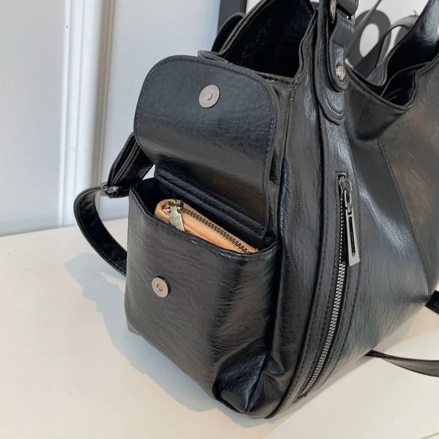 Scarlett™ - Bolsa de Ombro Elegante em Couro