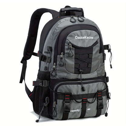 CASAKEMCA 10.57gal Lightweight Nylon Travel Backpack with USB Charging Port - Waterproof, Adjustable Straps, Multiple Compartments, Ideal for Hiking & Camping - Perfect Gift for Men & Women, Backpack for Travel