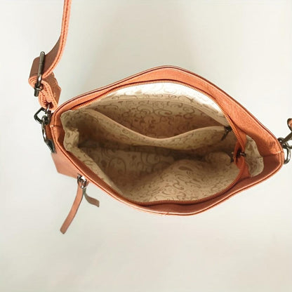 Addison™ Simple Elegance | Bolsa transversal quadrada retrô