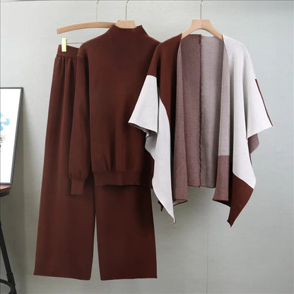 Alyssa™ – Eleganter dreiteiliger Strickanzug