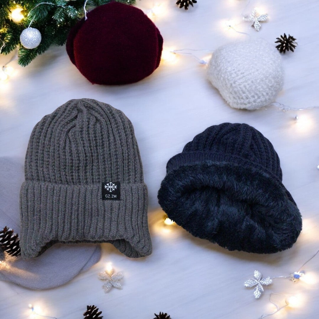 Eli™ - Thermo-Strickmütze mit Ohrenwärmern