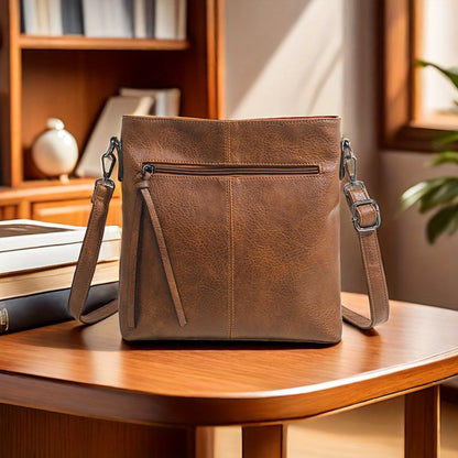 Addison™ Simple Elegance | Bolsa transversal quadrada retrô