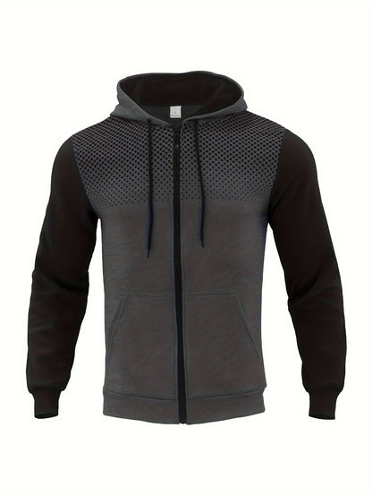Men's Thermal Hoodie, Casual Pullover Sweatshirt, Fall/Winter Wear