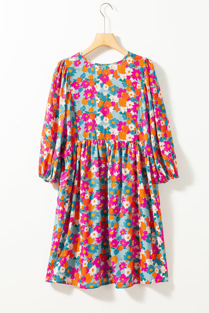 Vestido Babydoll Estampado Floral
