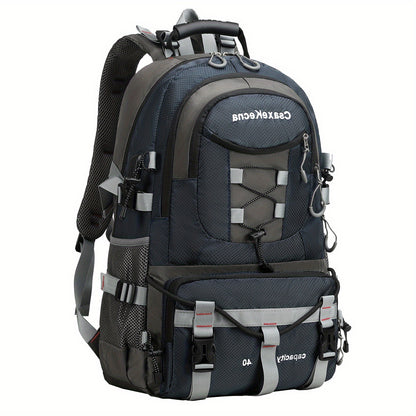 CASAKEMCA 10.57gal Lightweight Nylon Travel Backpack with USB Charging Port - Waterproof, Adjustable Straps, Multiple Compartments, Ideal for Hiking & Camping - Perfect Gift for Men & Women, Backpack for Travel
