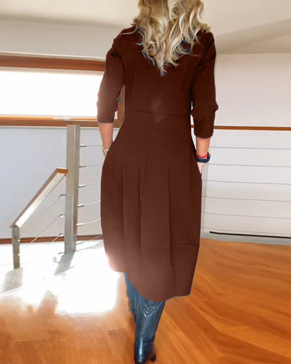 Sophia™ - Vestido elegante com detalhes artesanais