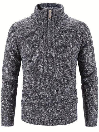Ethan™ - Suéter casual estiloso com meio zíper