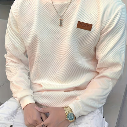 Men's Gradient Sweatshirt, Crew Neck, Long Sleeve