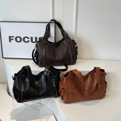 Scarlett™ - Bolsa de Ombro Elegante em Couro