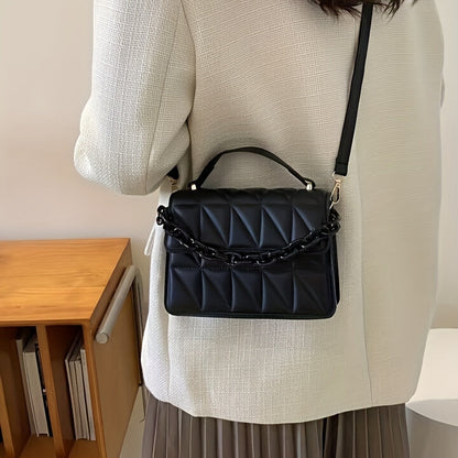 Mini Embossed Crossbody Bag - Trendy Shoulder Handbag