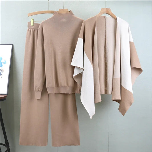 Alyssa™ – Eleganter dreiteiliger Strickanzug