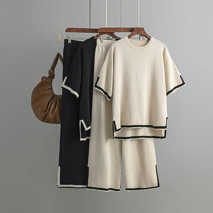 Charlotte™ – Elegantes Kurzarm-Co-Ord-Set aus Eisseide