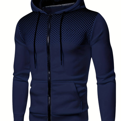 Men's Thermal Hoodie, Casual Pullover Sweatshirt, Fall/Winter Wear