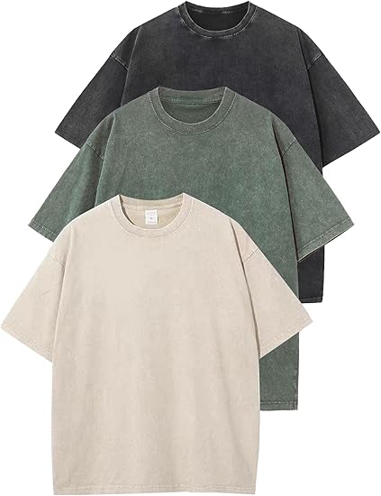 DARK TONES 3-PACK - 230GSM HEAVY LOOSE FIT T-SHIRT