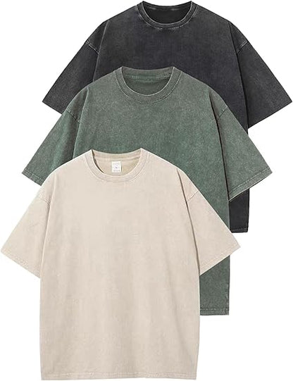 DARK TONES 3-PACK - 230GSM HEAVY LOOSE FIT T-SHIRT