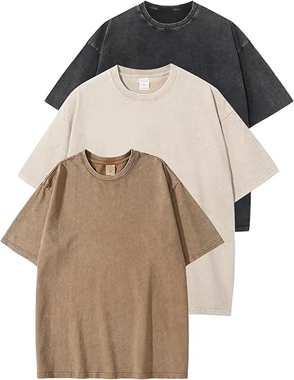 DARK TONES 3-PACK - 230GSM HEAVY LOOSE FIT T-SHIRT