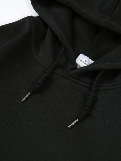Paw Print Drawstring Hoodie – Casual Hooded Sweatshirt for Winter & Fall